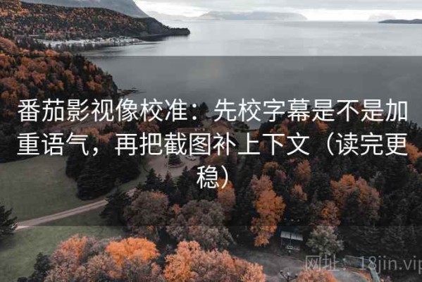 番茄影视像校准：先校字幕是不是加重语气，再把截图补上下文（读完更稳）