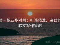 爱一帆四步对照：打造精准、高效的软文写作策略
