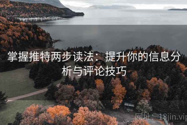 掌握推特两步读法：提升你的信息分析与评论技巧