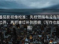 番茄影视像校准：先校范围有没有写边界，再把单位补到图旁（写作也能用）