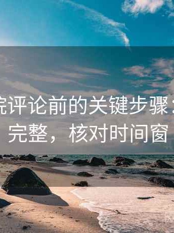 蜂鸟影院评论前的关键步骤：引用补完整，核对时间窗