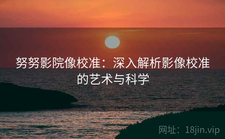 努努影院像校准：深入解析影像校准的艺术与科学